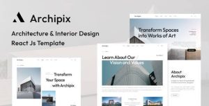 Archipix | Architecture and Interior Design React Js Template
