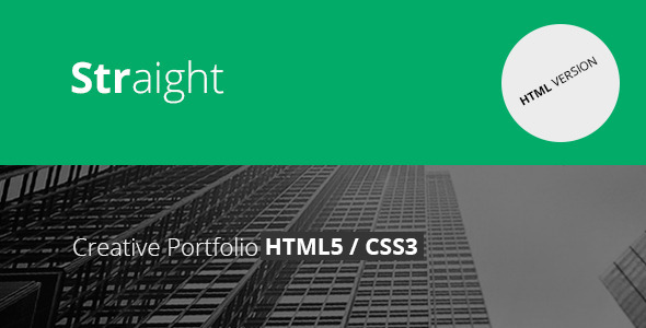 Straight – Creative Flat HTML Template Straight – Creative Flat HTML Template