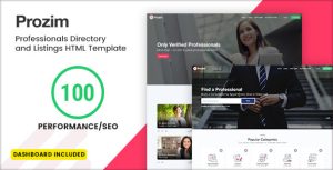 Prozim – Professionals Directory & Listings Template