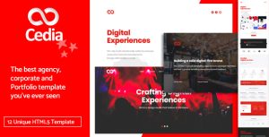 Cedia – Creative Agency, Corporate and Portfolio Multi-purpose Template