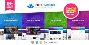 Pixel Diamond – HTML eSports Team, Sports Results & Gaming Magazine & Community