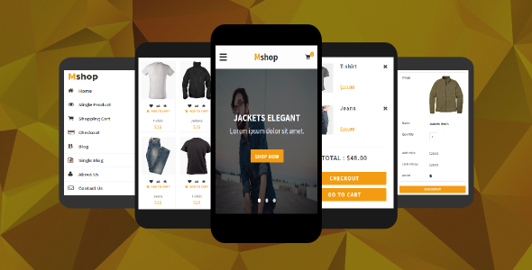 Mshop – eCommerce Mobile Template Mshop – eCommerce Mobile Template