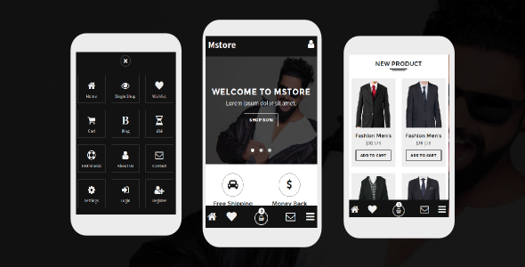 Mstore – Online Shop Mobile Template Mstore – Online Shop Mobile Template