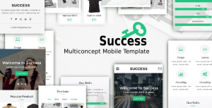Success – Multiconcept Mobile Template
