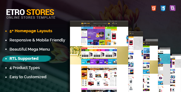 EtroStore – Responsive & Multi-Purpose HTML5 Template EtroStore – Responsive & Multi-Purpose HTML5 Template