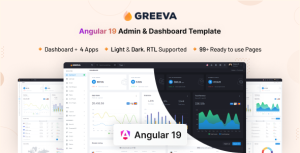 Greeva – Angular 19 Admin & Dashboard Template
