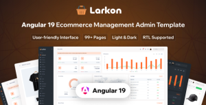 Larkon – Angular 19 Ecommerce Management Admin & Dashboard Template