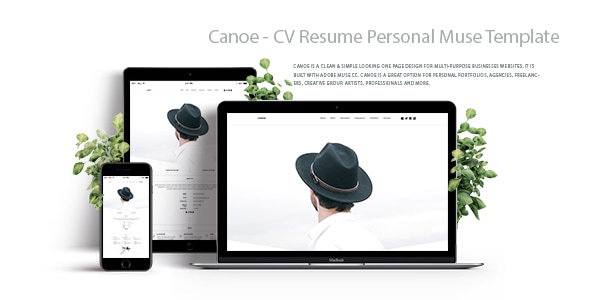 Canoe – CV Resume Personal Muse Template Canoe – CV Resume Personal Muse Template