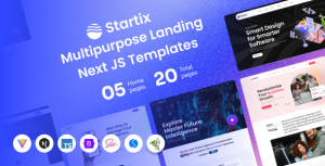 Startix – Multipurpose SaaS Landing Next JS Template