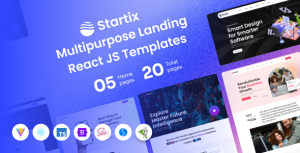 Startix – Multipurpose SaaS Landing React JS Template