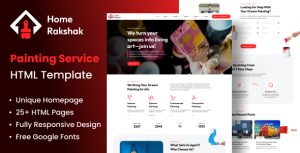 Painting Service HTML Template – Home Rakshak