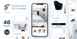 Funiq – Furniture Store XD UI Template