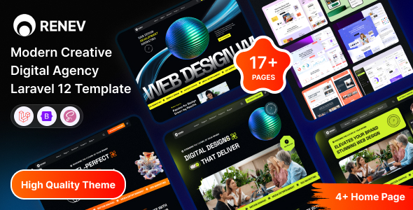 Renev – Laravel 12 Modern Creative Digital Agency Template Renev – Laravel 12 Modern Creative Digital Agency Template
