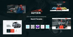 Autixir – Auto Parts Shop Car Accessories React NextJS Template