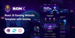 Bonx – Gatsby Gaming Template