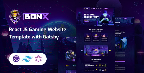 Bonx – Gatsby Gaming Template Bonx – Gatsby Gaming Template