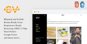 Cvbuilder – Creative Portfolio HTML5 Template