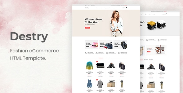 Fashion Modern Online Shop Website Template with responsive – Destry Fashion Modern Online Shop Website Template with responsive – Destry