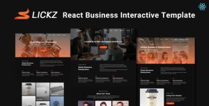 Slickz – React Business Interactive Template