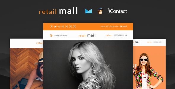 Retail Mail – Responsive E-mail Templates set + Online Access Retail Mail – Responsive E-mail Templates set + Online Access