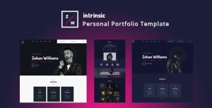 Intrinsic – Creative Personal Portfolio HTML5 Template