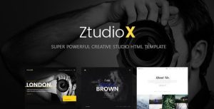 Ztudio X – Creative Studio Photography HTML Template
