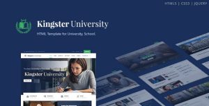 Kingster – Education HTML Template