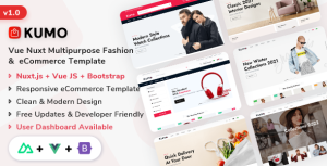Kumo – Nuxt.js Multipurpose Fashion & eCommerce Template