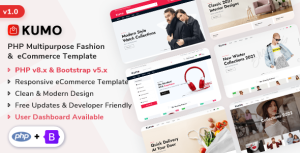 Kumo – PHP Multipurpose Fashion & eCommerce Template