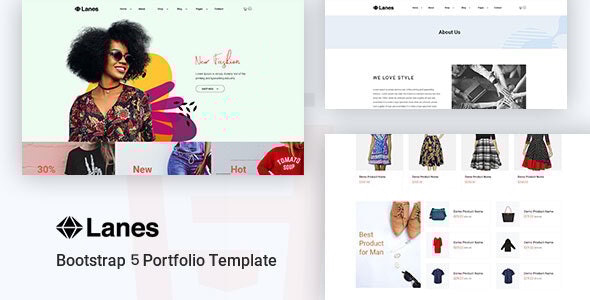 Lanes – Fashion Minimal Website Template Based on Bootstrap Lanes – Fashion Minimal Website Template Based on Bootstrap