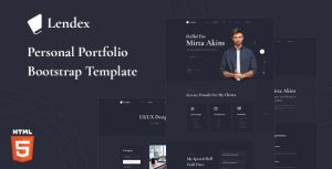 Lendex – Web Developer & Designer Portfolio Bootstrap 5 Template