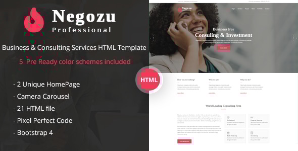 Negozu – Business and Consulting Services HTML Template Negozu – Business and Consulting Services HTML Template