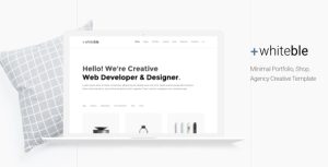 Whiteble – Minimal Portfolio, Agency, Shop, Creative HTML Template