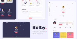 Bolby – Portfolio/CV/Resume HTML Template