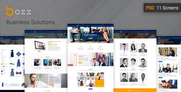 Bozz — Corporate and Business PSD Template Bozz — Corporate and Business PSD Template