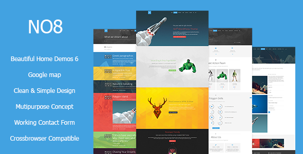 NO8 HTML – Creative Agency Portfolio Theme NO8 HTML – Creative Agency Portfolio Theme