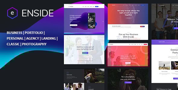 Enside – Multipurpose Onepage Template Enside – Multipurpose Onepage Template