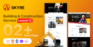 Skyre – Building & Construction Services Laravel 12 Template