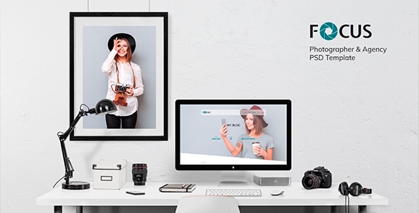 Focus — Photographer portfolio PSD Template Focus — Photographer portfolio PSD Template