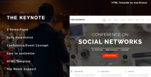 The Keynote – Conference/Event HTML Template