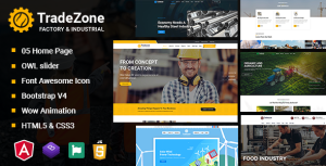 TradeZone – Industry One Page Angular Template