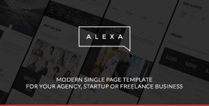 Alexa – Creative Single Page Template