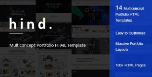 Hind – Multi-Concept Portfolio HTML Template