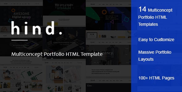 Hind – Multi-Concept Portfolio HTML Template Hind – Multi-Concept Portfolio HTML Template