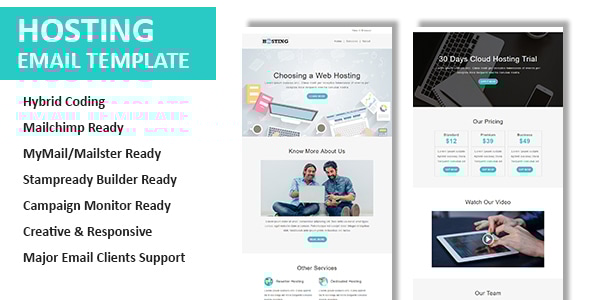 Hosting – Multipurpose Responsive Email Template with Online StampReady & Mailchimp Editors Hosting – Multipurpose Responsive Email Template with Online StampReady & Mailchimp Editors