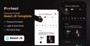 Pertest – React Personal Portfolio Template