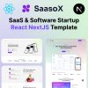 SaasoX – SaaS & Software App Landing React NextJS Template