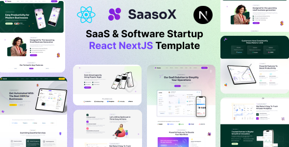SaasoX – SaaS & Software App Landing React NextJS Template SaasoX – SaaS & Software App Landing React NextJS Template