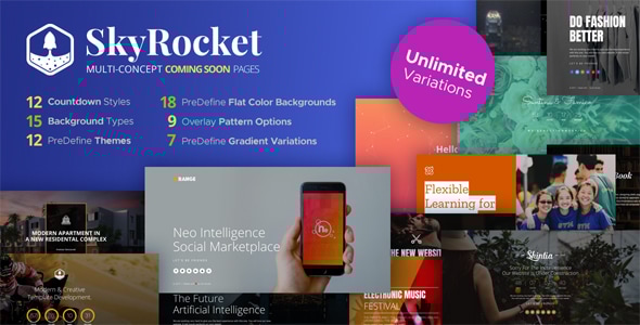 SkyRocket – MultiConcept Coming Soon Pages SkyRocket – MultiConcept Coming Soon Pages