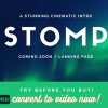 Stomp – Typographic Intro Coming Soon Template